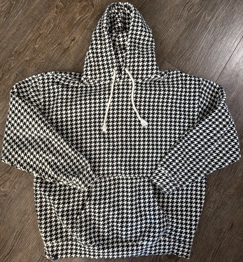 Happy Clothing Company Houndstooth Heavyweight Pullover Hoodie Men’s 2X XXL